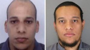 DEAD MEN WALKING: French Police released photos of the brothers Cherif Kouachi, 32, and Said Kouachi, 34.